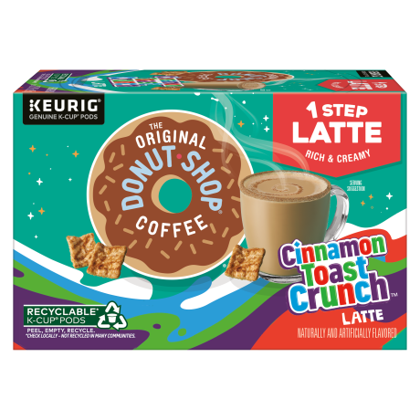 The Original Donut Shop, One Step Cinnamon Toast Crunch Latte K-Cup ...