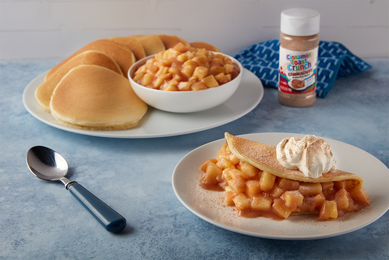 Cinnadust Apple Pancakes | Recipes | Cinnamon Toast Crunch